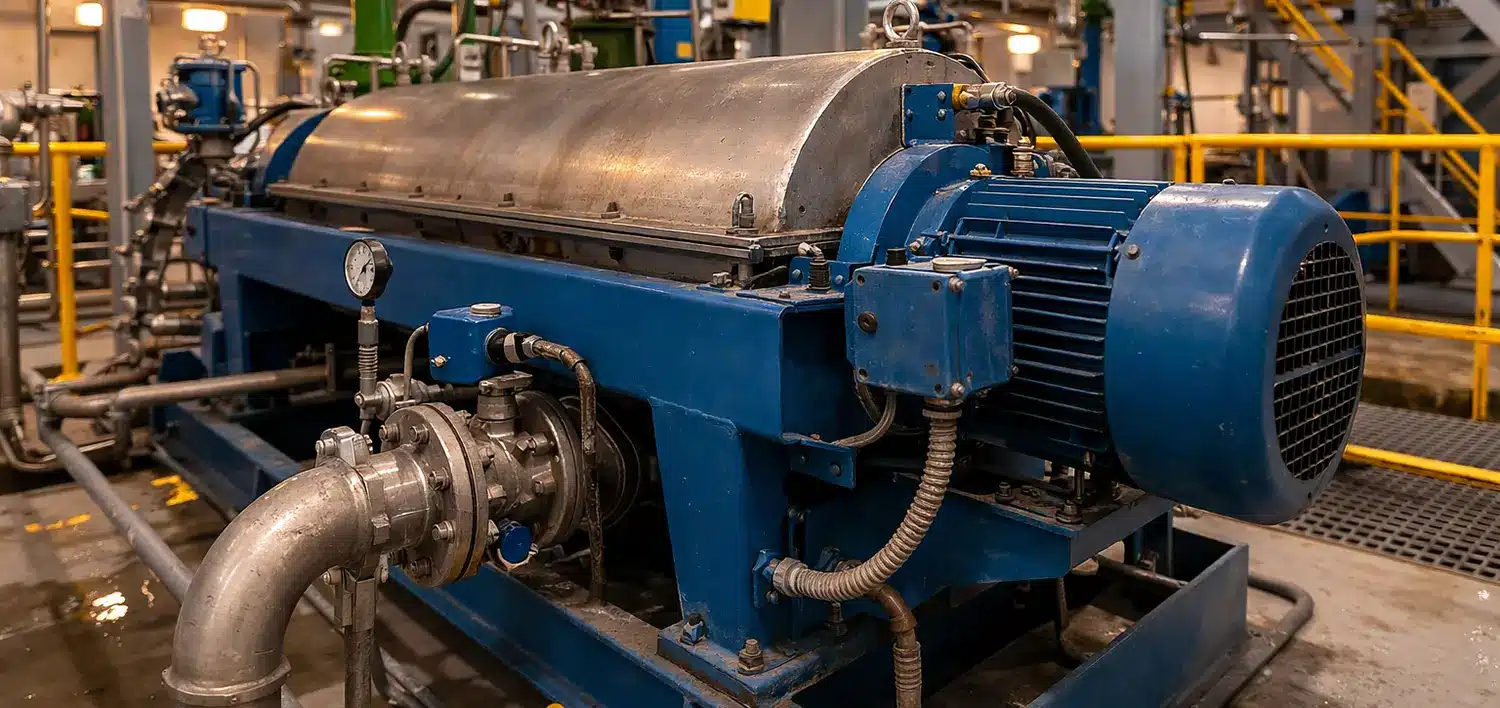 centrifuga decanadora deshidratacion lodos industriales