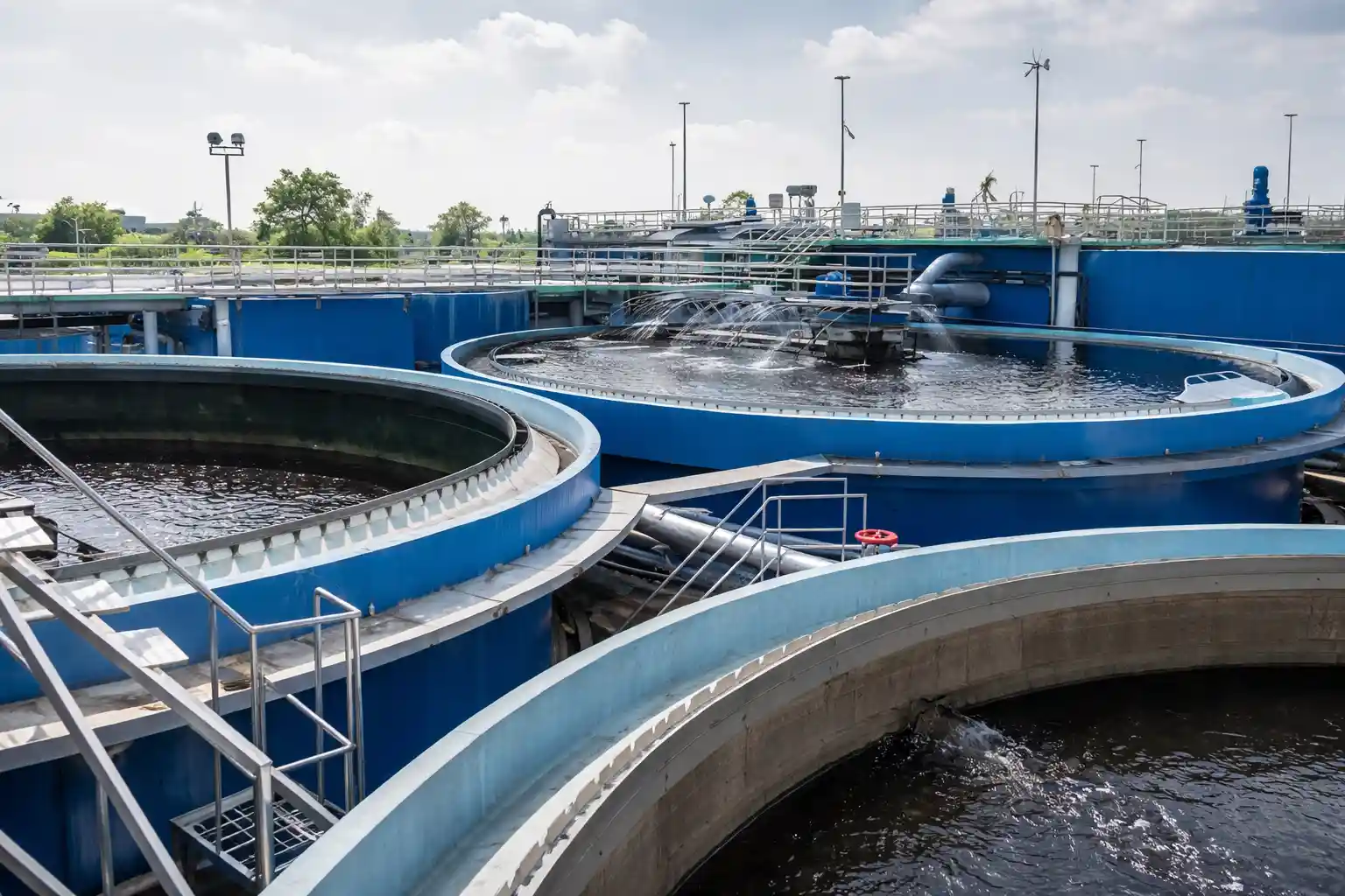 planta tratamiento agua moderna